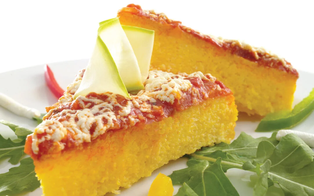 Polenta with tomatoes