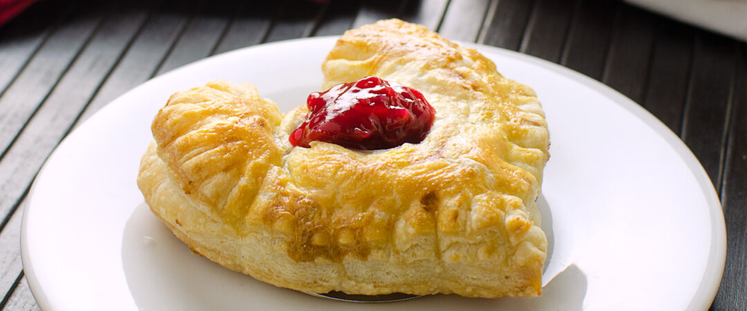 SOUR CHERRY PUFF PASTRY PIES